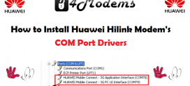 How to Install COM Ports of Huawei Hilink Modems